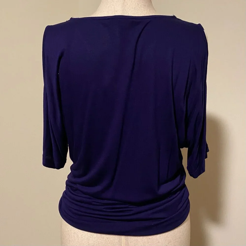 NWT Cable & Gauge Purple Embellished Blouse Size XL - Picture 2 of 8